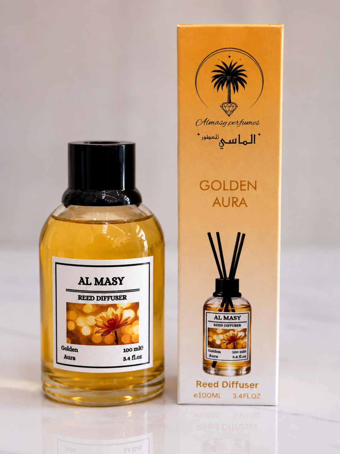GOLDEN AURA REED DIFFUSER